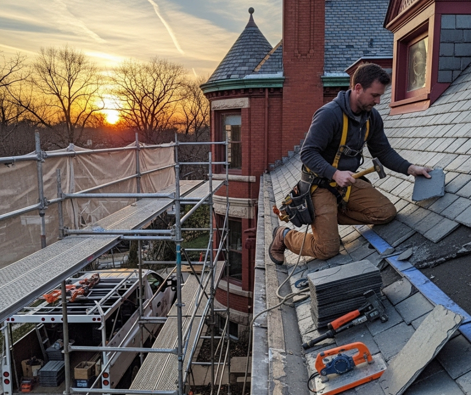 Historic Slate Roof Repair St Louis MO